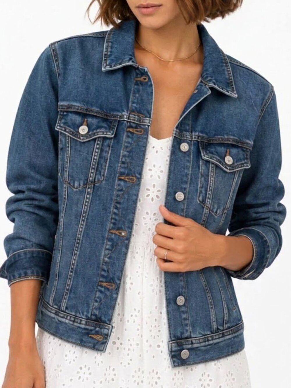 Gap 1969 Women's Classic Denim Jacket Medium Wash Size XS
